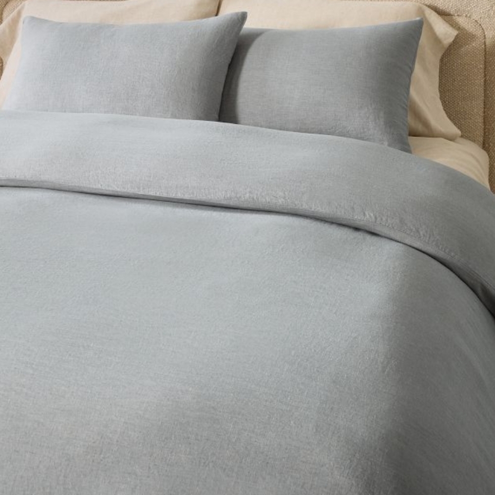 ❤️BUY 2 GET 1 FREE  West Elm European Flax Linen Duvet Cover, King/Cal.King